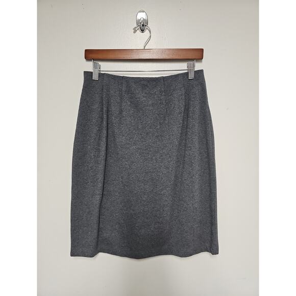 LL Bean Pencil Skirt Womens Small Regular Stretch Gray New With Tag - Picture 3 of 8